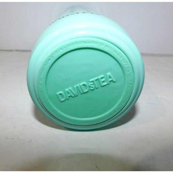 Davids Tea Cedar Sprig  Green Hot Tea Press Travel Tumbler Mug  Pine Tree - Picture 7 of 7